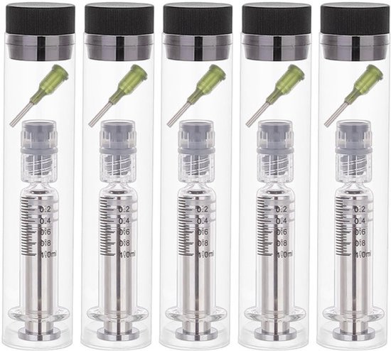 Dailygoody - Herbruikbare Glazen Spuit - Doseerspuiten 1ml - Voor