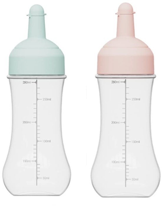 Dailygoody - Knijpfles 350 ml - Doseerfles - Lichtgewicht ontwerp - 2 stuks - Voor ketchup en sauzen - Perfect voor in de keuken