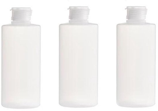 Dailygoody - Lege Hervulbare Flessen - Ideaal voor Reizen - Transparant - Knijpfles - Perfect voor Shampoo en Cosmetica - 3 Stuks 100 ml
