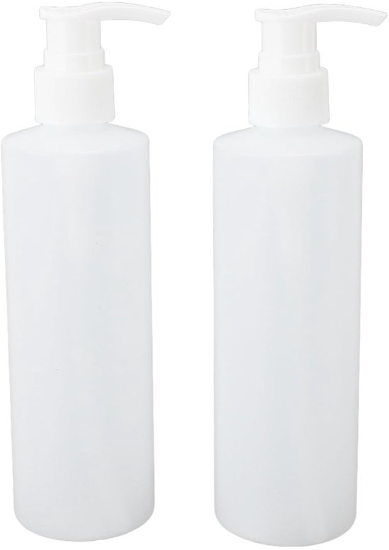 Dailygoody - Massageolieverwarmer - Hervulbare Pompflessen - 250 Ml - Ideaal voor Lotionverwarmer - Geschikt voor Diverse Vloeistoffen - 2 Stuks van Merkloos