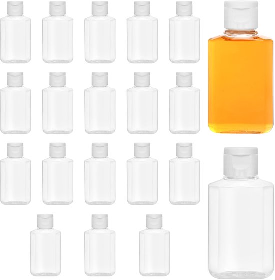 Dailygoody - Refillable Bottles - 60ml Squeeze Flessen - Perfect voor Reizen - Herbruikbare Cosmeticaflessen - Ideaal voor Shampo en Lotion