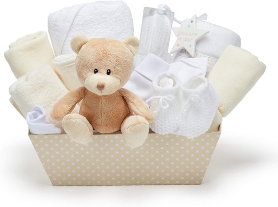 DailySupplies® Kraammand - Geboortemand - Kraamcadeau Jongen - Creme van DailySupplies®