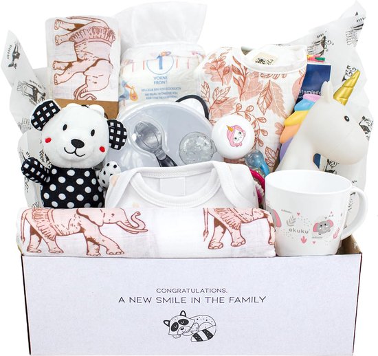 DailySupplies® Kraammand - Geboortemand - Kraamcadeau Jongen - Multikleur van Merkloos