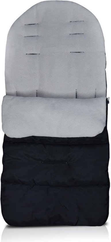 DailySupplies® Voetenzak Buggy - Kinderwagen Wiegdeken - Universeel - Zwart en Grijs