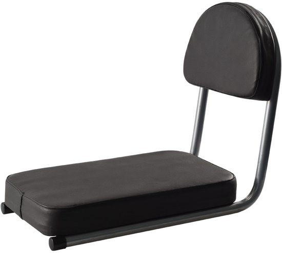 Daity Fietszitkussen voor achterop - Achterzitje - Rugleuningkussen - Universele pasvorm - Zwart - 30 x 19 x 6 cm van Merkloos