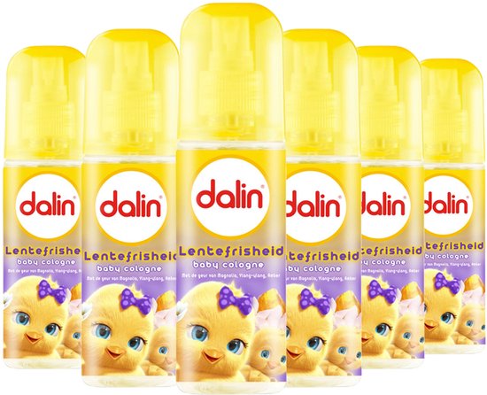 Dalin Baby Cologne, 6 x 150 ml, Frisse en Zachte Geur voor de Gevoelige Babyhuid - Jasmijnbloesem van Dalin