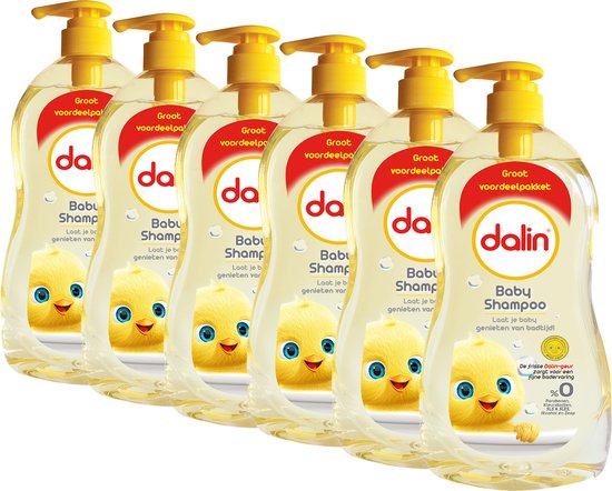 Dalin Babyshampoo Classic, milde verzorging voor baby’s haar en hoofdhuid, 6 x 700ml van Merkloos