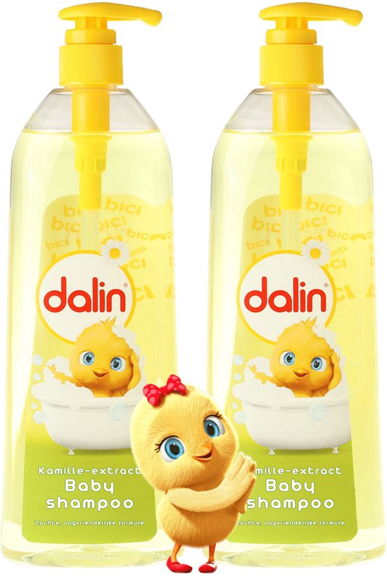 Dalin Babyshampoo Kamille 2 x 700ml milde verzorging voor baby’s haar en hoofdhuid van Dalin