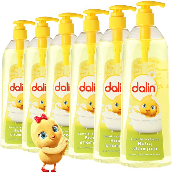 Dalin Babyshampoo Kamille 6 x 700ml milde verzorging voor baby’s haar en hoofdhuid van Merkloos
