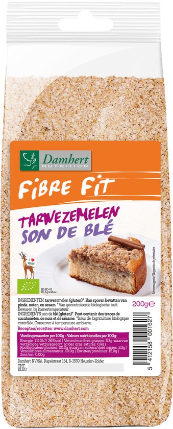 Damhert Fibre Fit Tarwezemelen 1ST van Damhert