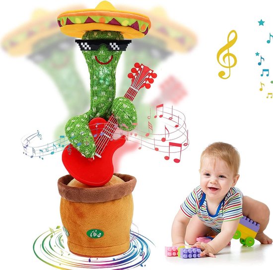 Dansende en pratende cactus knuffel dier met leerfunctie van Merkloos