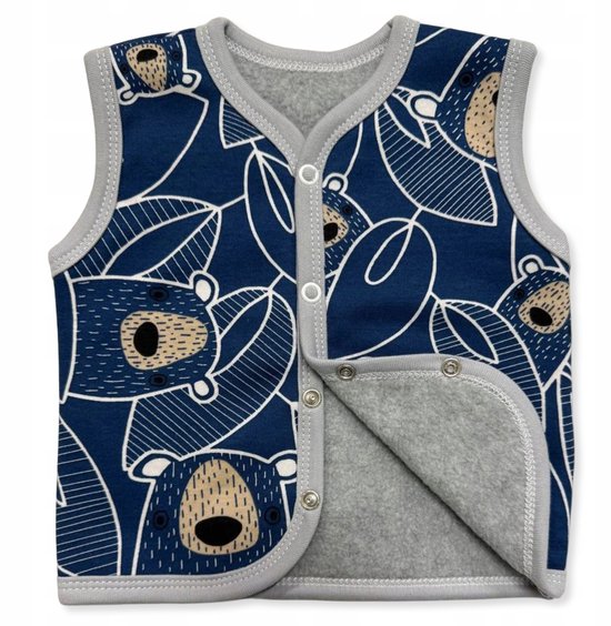 Dartomik - Baby Vest - Warm - 80 - Met Polar Koala Print