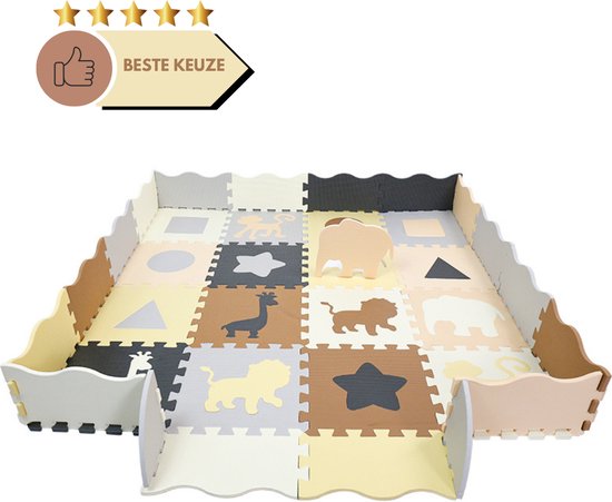 Daster goods Speelmat - Puzzelmat - Babygym - Speelmat Foam voor Baby en Peuters - Speelkleed - Inclusief Opbergtas - Kinderen vanaf 0 jaar van DAS