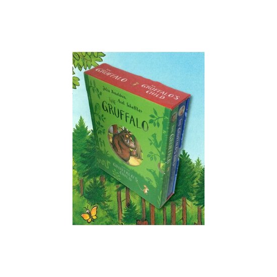 De Gruffalo / Het kind van de Gruffalo kartonboekjes in cassette van Lemniscaat