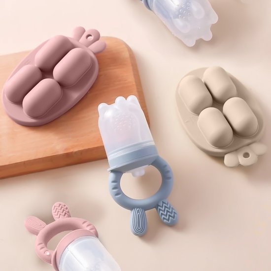 De Silicone Baby Food Feeder Set-Blauw van Ashtonbee