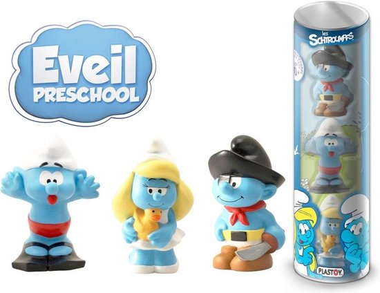 De Smurfen - Badspeeltjes - badspeelgoed - Piraten - 10cm - Speelset van Bullyland