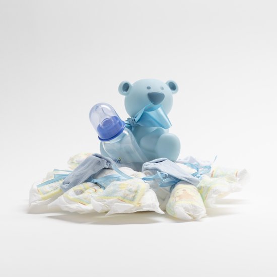 De Zoetebekjes - Luiertaart - Kraamcadeau - De Bergverzetter - Blauw - Jongens van De Zoetebekjes