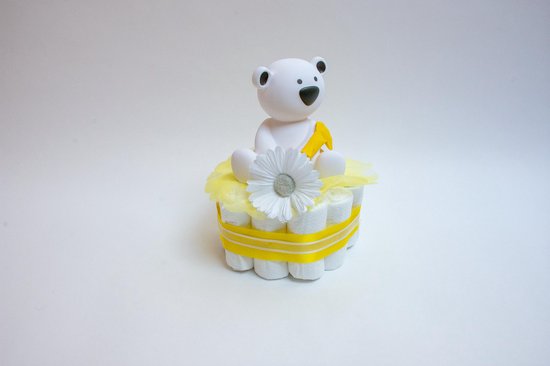 De Zoetebekjes - Luiertaart - Kraamcadeau - De Dagdromer - Geel van De Zoetebekjes