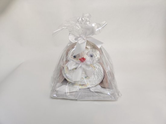 De Zoetebekjes - Luiertaart - Kraamcadeau - De Uiltjesknapper - Roos van De Zoetebekjes