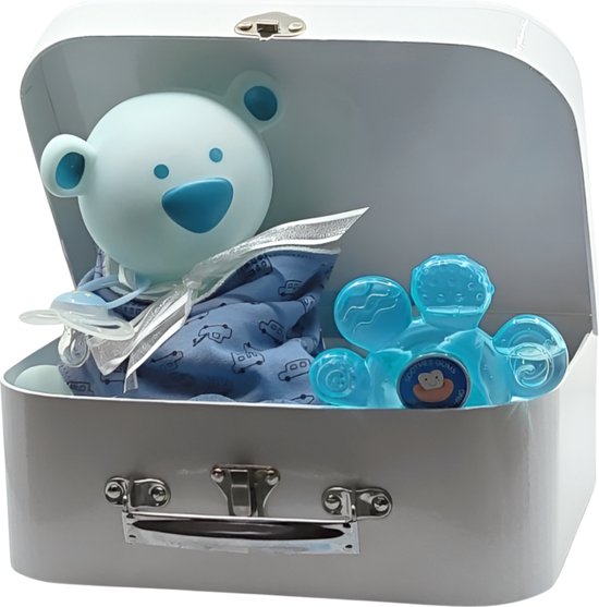 De Zoetebekjes - Luiertaart - Kraamcadeau - Kleine Reiziger - Blauw van Merkloos