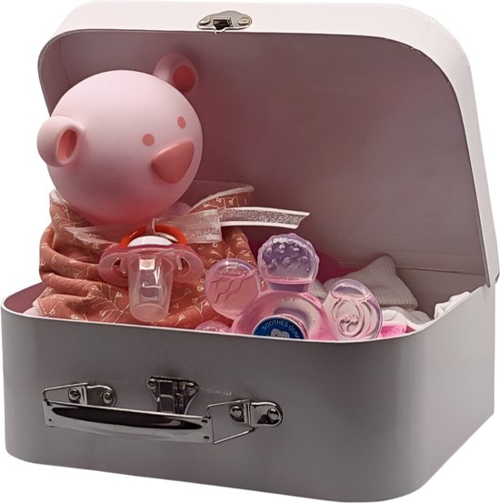 De Zoetebekjes® - Luiertaart - Pampertaart - Kraamcadeau - Kleine Reiziger - Roos