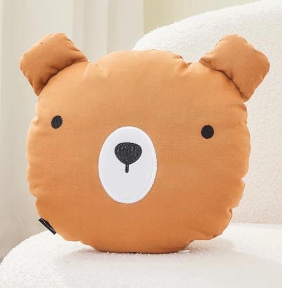 Decoratief Kussen voor Kinderbed - Knuffelkussen voor Kinderen 28 cm - Pluizig Sierkussen voor Baby- en Kinderkamer van Merkloos