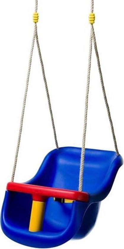 Déko-Play peuter schommel de luxe Blauw met PH touwen