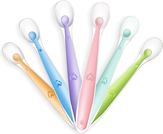 Delfts Roze - Baby lepeltjes - 6 stuks - baby lepeltjes BPA vrij - baby bestek - baby lepels van Delfts Roze