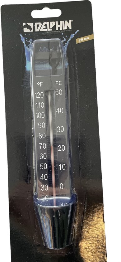 Delphin Thermometer 25cm Zwart van Delphin
