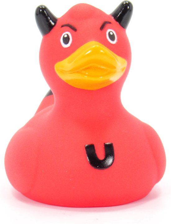 Deluxe Mini DEVIL Duck van Bud Duck: Mooiste Design badeend ter Wereld van Deluxe