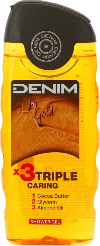 Denim - Douchegel - Gold - x3 Triple Caring - 250ml van Merkloos