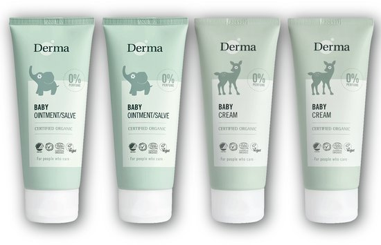 Derma Baby pakket - 2 x billenzalf + 2 x crème van Derma