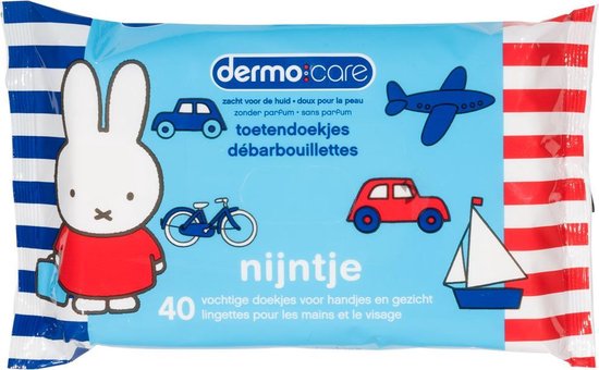Dermo Care Nijntje toetendoekjes – blauw – 10 x 40 stuks van Dermo Care