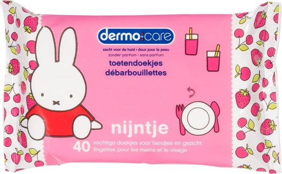 Dermo Care Nijntje toetendoekjes – roze – 10 x 40 stuks van Dermo Care