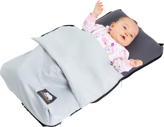 Deryan AirTraveller Vliegtuigbedje - Reiskussen met matras - compact opgevouwen van Deryan