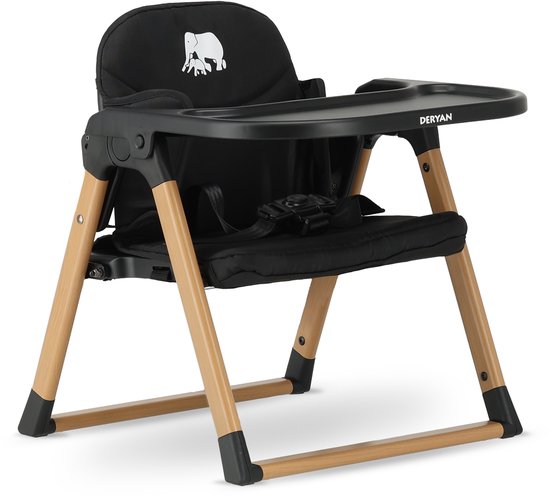 Deryan Booster Stoelverhoger S - Zwart/Hout