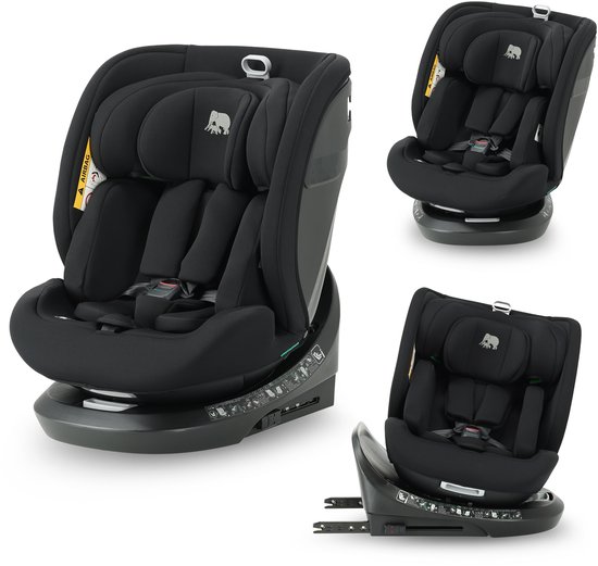 Deryan Cassie Luxe I-size Autostoel - Groep 0-1-2-3 - Isofix - 360° draaibaar - Zwart van Deryan