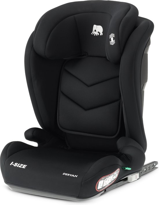 Deryan Charlie Luxe i-Size Autostoeltje - Vanaf 3,5 jaar tot ca. 12 jaar - 100-150 cm - Zwart van Deryan
