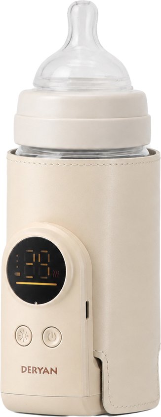 Deryan Draagbare Sleeve Flessenwarmer - Cream