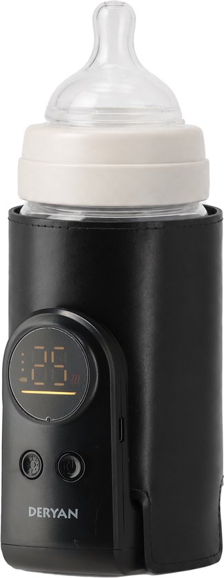 Deryan Draagbare Sleeve Flessenwarmer - Zwart