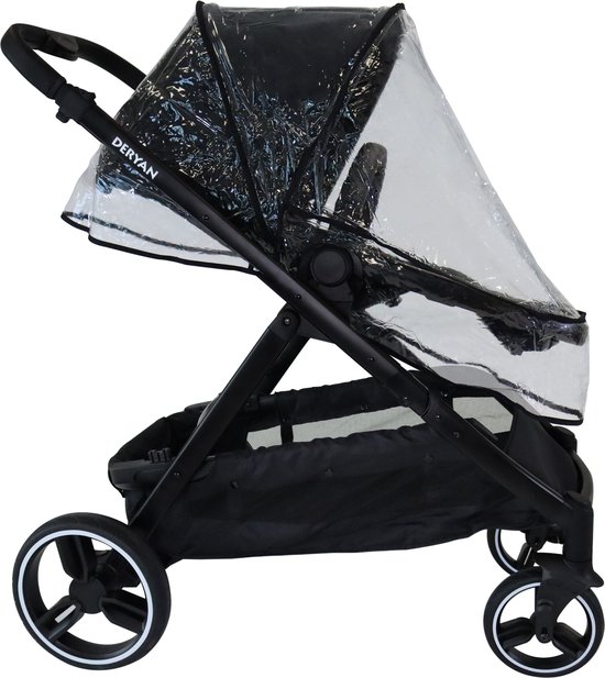 Deryan Evy Buggy Regenhoes - Transparant regenscherm voor kinderwagen - regenkap van Deryan