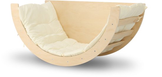 Deryan Houten Klimboog - Inclusief Kussen - Montessori - Tekentafel van Merkloos