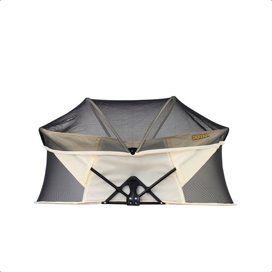 Deryan Infant Deluxe BabyBox Campingbedje - Cream + Inclusief Matras en klamboe van Merkloos