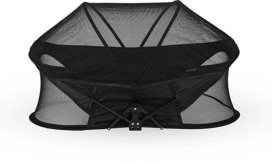 Deryan Infant Deluxe BabyBox Campingbedje - Matras en klamboe - Zwart van Merkloos
