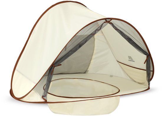 Deryan Kinderzwembad Pop-Up 3-in-1 - Baby Zwembad - Anti-UV 50+ - Sand van Merkloos