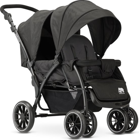 Deryan Luxe Elena Dubbele buggy- duo buggy - tandem buggy - Compact en lichtgewicht van Deryan