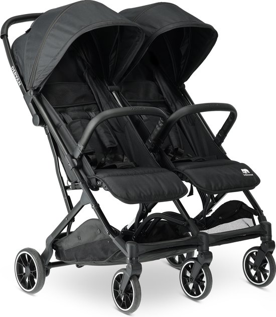 Deryan Luxe Rolo X2 Dubbele Buggy - Duo Buggy - Zwart van Deryan
