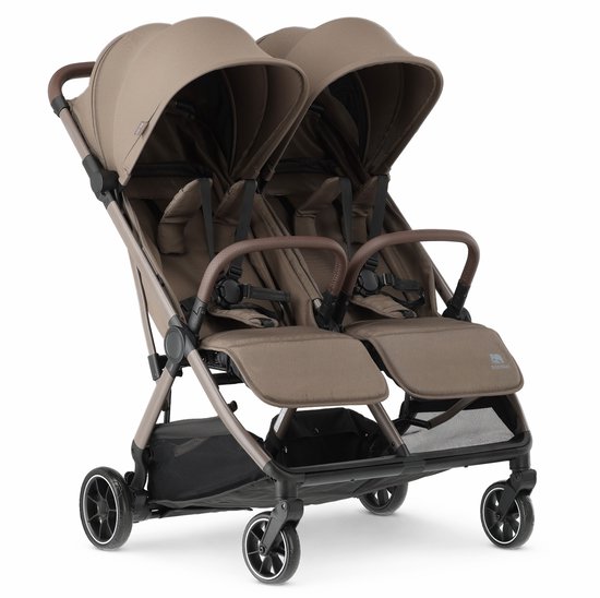 Deryan Luxe Rolo X2 V2 Duo Buggy - Compacte Dubbele Buggy - Hazel van Deryan