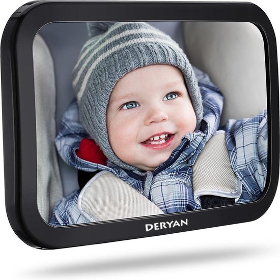 Deryan Luxe XL Autospiegel Baby Verstelbaar - Kinderspiegel Auto - Achterbank Spiegel Baby van Deryan