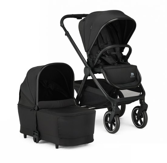 Deryan Naya 2-in-1 Kinderwagen - Inklapbaar - Met Regenhoes - Zwart